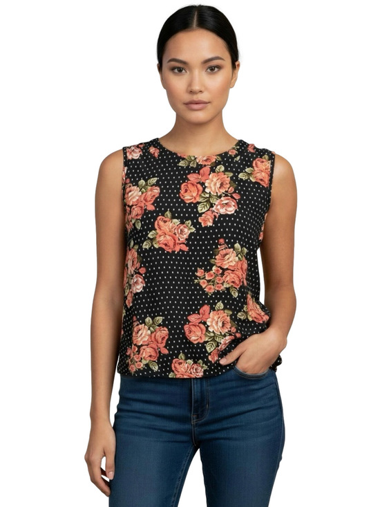 Tiffany & Grey Tops - Tiffany & Grey Sleeveless Lightweight Floral Blouse Size LP